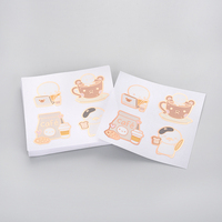 Autocollant en papier imperméable adhésif d'impression personnalisée Cartoon Logo Foil Kiss Cut Stickers Sheets pour enfants