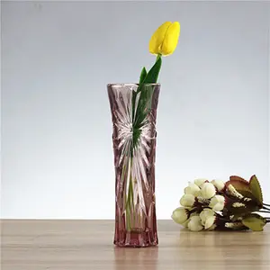 Hoge Kwaliteit Europa 300Mm Tall Helder Bloem Glazen Vaas Home Decor Hot Koop Bloem Glazen Vaas