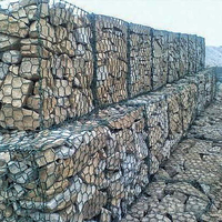 Grillage gabion hexagonal en PVC robuste, anti-corrosion, pour la régulation des rivières, soudé et plié, longue durée de vie