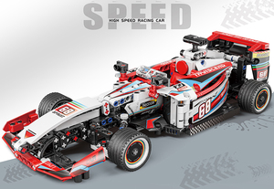 Bloques de construcción para niños, juguete de ladrillos para armar coche de carreras, serie <span class=keywords><strong>F1</strong></span>, ideal para regalo, código 2023, compatible con 607 piezas - Product Image 3