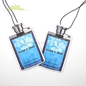 <span class=keywords><strong>D</strong></span>ésodorisant de voiture en papier personnalisé avec logo imprimé 2026 – Cadeau promotionnel classique en coton absorbant - Product Image 2