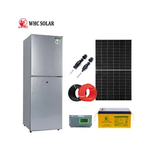 Whosale Price Residential/Commercial Solar Power Refrigerator 108L 142L 178L 198L 218L 268L DC Solar Refrigerator With Panel