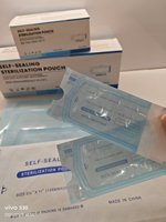 Sachets de stérilisation à vapeur ETO auto-scellants pour autoclave dentaire, 200 pièces/boîte, pour le contrôle des infections cliniques