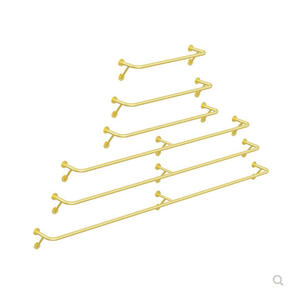 Porte-vêtements mural portable en fer pour magasin de détail, étagère latérale suspendue, tringle à vêtements, pour femmes et enfants, finition polie carrée - Product Image 5