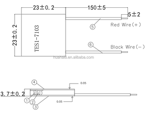 TES1-7103熱電クーラーTEカスタムエアコン水発電機冷却キット5v12vペルチェモジュール