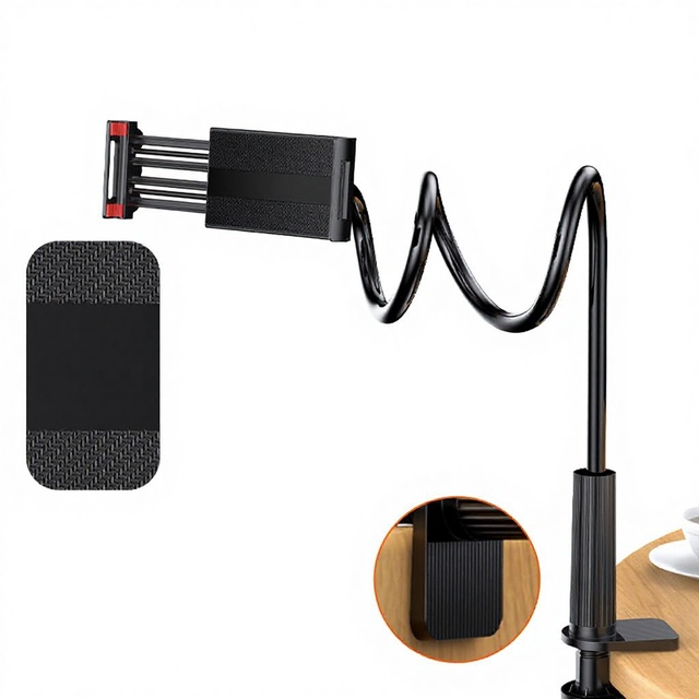 Border New Product Stable Lazy Phone Holder Spiral Base Bed Desk Gadget Bedside Tablet Stand Model 0072 Desk Mount