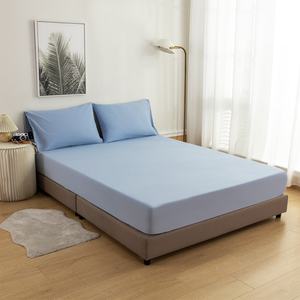 Drap-housse antibactérien de qualité avec rayures brodées pour mise à la terre, housse de matelas avec fermeture éclair pour hôtels et hôpitaux - Product Image 3