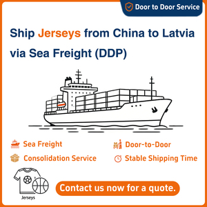 Agente de Envío DDP de China a Letonia, Transporte Marítimo para Kits de Fútbol o Camisetas de Fútbol y Ropa Deportiva Puerta a Puerta - Product Image 1