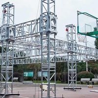 Trusses en aluminium 300x300 mm, couleur noire, pour équipement de scène d'événements en plein air, système de truss, éclairages de scène polyvalents
