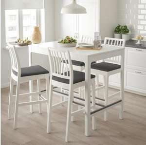 Ensemble de table à manger 5 pièces pour 4 personnes avec table de cuisine et 4 chaises de salle à manger et cadre en métal - Product Image 6