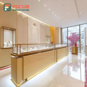 Minimalist Jewelry Store Display System Metal Frame Jewelry Shop Display Counter - Product Image 6