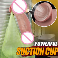Vente en gros : Godemiché réaliste de 8 pouces, en silicone à double densité, avec ventouse puissante, mains libres, pour stimulation du point G et usage anal, jouet sexuel