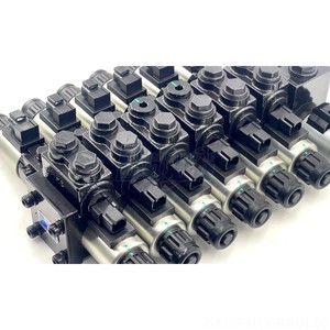 วาล์วไฮดรอลิกแบบหลายทาง HDCF50 50 ลิตร/นาที 250 บาร์ วาล์วโซลินอยด์แบบ 6 ทาง วาล์วควบคุมทิศทางแบบโซลินอยด์ เหล็กหล่อ เกลียวใน - Product Image 4