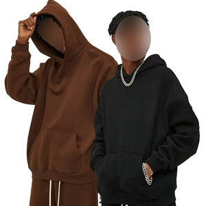 Cotton Hoodies for <b>Men</b> and Women - Oversized Streetwear <b>Pullover</b> with Logo, High-Quality Heavyweight Sweatshirts - Product Image 1