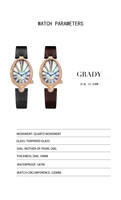Montre personnalisée avec logo, vente en gros, mode féminine, luxe, cuir, fabrication, montre-bracelet à quartz pour femmes
