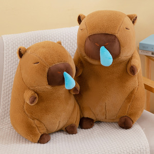 Ruunjoy Tùy Chỉnh Mới Fluffy Capybara Sang Trọng Búp Bê Kawaii Capybara Chất Lượng Cao Có Thể Thu Vào Snot Mềm Lớn Thú Nhồi Bông Đồ Chơi Sang Trọng - Product Image 1