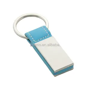 סיטונאי עבודת יד רכב מותאם אישית ממותג עור keychain עם חלקי מתכת