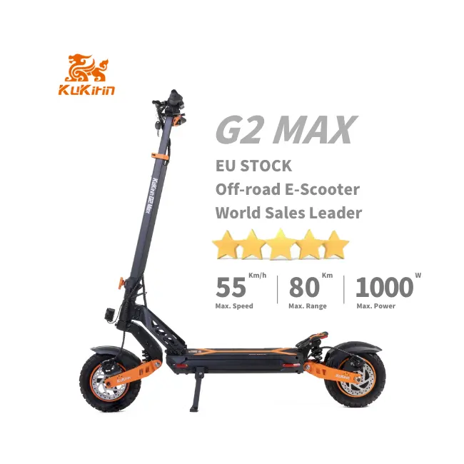 2022 mới EU cổ kukirin G2 Max 48V 20Ah Tốc độ tối đa 55 km/h phạm vi 80km tự cân bằng xe điện 1000W người lớn