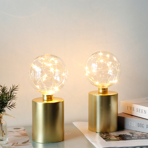 Envío Gratuito en EE. UU. Juego de 2 Lámparas de Escritorio Pequeñas de Diseño Industrial, Lámpara <span class=keywords><strong>LED</strong></span> Inalámbrica para Mesa de Noche, para Sala de Estar, Decoración de Iluminación del Hogar - Product Image 3