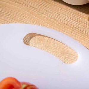 Tabla de Cortar de Cocina de Plástico PP, Redonda, Mini, de Una Mano, con Logotipo Personalizado, No Tóxica - Product Image 3