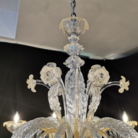 Lustre en verre de Murano, luminaires suspendus, lampes en verre de luxe pour salon, éclairage soufflé à la main