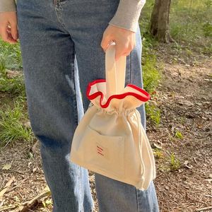 Wholesale Small MOQ Plain Cotton Canvas Shopping Bag Recycled Handle Cotton <b>Drawstring</b> Tote Bag Eco-Friendly Cotton Canvas <b>Pouch</b> - Product Image 2