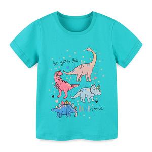 Vente chaude, vêtements <span class=keywords><strong>d</strong></span>écontractés <span class=keywords><strong>d</strong></span>'été pour enfants, imprimé de dessins animés, 100% coton, t-shirt à manches courtes pour garçon - Product Image 2