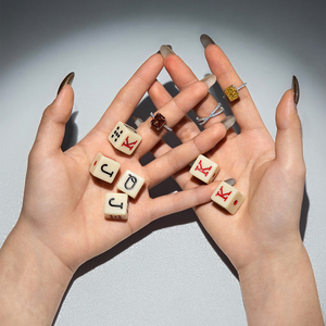 Bagues <span class=keywords><strong>de</strong></span> fiançailles et <span class=keywords><strong>de</strong></span> mariage pour femmes Lucky Casino 777, design <span class=keywords><strong>de</strong></span> mode raffiné, argent 925, zircone taillée en glace 5A 8A - Product Image 6