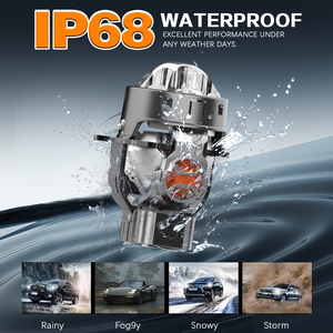 AKE S303 Instalación sin pérdidas Biled Proyector 3 pulgadas 9-16V 6000K Haz bajo 50W Haz alto + Haz láser 95W Bi Led Lente del proyector - Product Image 6