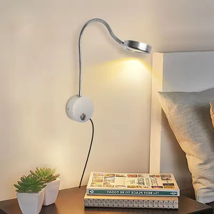 New Supply Three-color Dimming Aluminum LED Hose Headboard Reading Wall <b>Lamp</b> USB <b>Charging</b> Port Touch Control 3W - Product Image 3