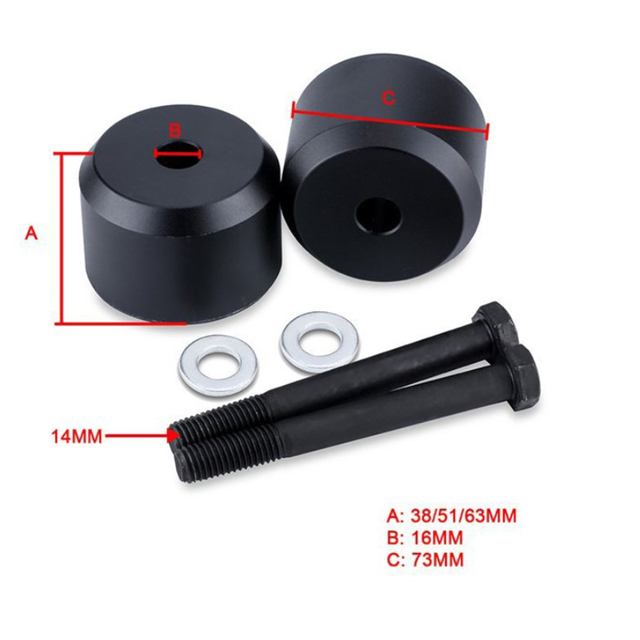 1.5 Inch Front Leveling Lift Kit for 2005-2019 Ford F250 F350 Super Duty 4WD Aluminum Coil Spring Spacers with Hardware