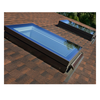 Lanterneau de toit moderne Fixe Triple Lucarne Fenêtre Coupe-vent Balcon Fenêtre de toit pour la maison