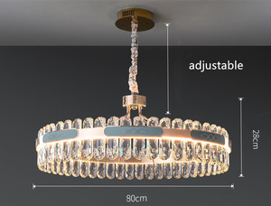 <span class=keywords><strong>Nitecore</strong></span> Cực Ánh Sáng Sang Trọng Phòng Khách Đèn Chùm Pha Lê Biệt Thự Nhà Hàng Đèn Chùm Sang Trọng Thông Minh <span class=keywords><strong>LED</strong></span> Sáng Tạo Vòng Đèn - Product Image 5