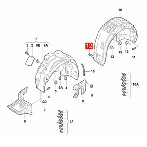 Kit de Retención de Placa de Protección Inferior para Guardabarros de Rueda de Coche, de Acero, para Volkswagen, Audi, Bentley, Skoda, Seat - Product Image 1