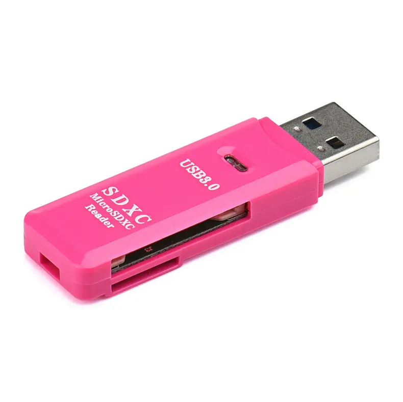 2 in 1 USB 3.0 SDXC เครื่องอ่านการ์ด SD/TF ทรานส์แฟลชการ์ด USB3.0อะแดปเตอร์แปลง