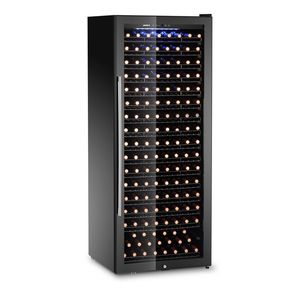 Réfrigérateur à vin commercial Arktic 542L pour cuisine, 1 zone, capacité de 224 bouteilles, noir, 685x700x1833mm - Product Image 1