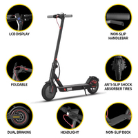 Trottinette électrique pour adultes 36v Pneu large Haute performance 25km/h Étanche Pliable Portable Déplacement Alliage d'aluminium