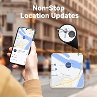 MiLi LiTag Duo, Rastreador Inteligente para Android e iOS, GPS, Rastreo en Tiempo Real, Resistente al Agua IP65, Compatible con Google Find My, para Llaves y Bolsos