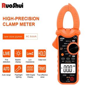 VICTOR 606+ Digital <b>Clamp</b> Meter 1999 Counts 600V 600A <b>Clamp</b> Multimeter With Live NCV Flashlight LOW INPEDANCE Voltage - Product Image 5