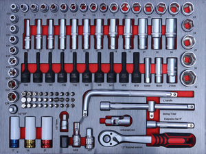 Boîte à outils combinée pour réparation automobile de 421 pièces - Multifonctionnelle pour une utilisation domestique et en véhicule - Product Image 2
