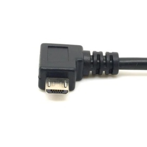 Cavo Micro <span class=keywords><strong>USB</strong></span> 5 pin Maschio Angolato a 90 Gradi a Sinistra a <span class=keywords><strong>USB</strong></span> B Femmina per Montaggio a Pannello - Product Image 3