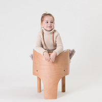 Chaise de Camping pliante de haute qualité pour enfants canapé en bois européen pour les repas scolaires en plein air pour bébés tout-petits avec des animaux
