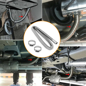 Tubo de Escape de Acero Inoxidable de 60 cm y 120 cm, Piezas Automotrices Universales para Automóviles - Product Image 1