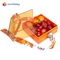 Huile de parfum arabe en gros boîte à fleurs tondo boîte à bonbons en pvc transparent boîte-cadeau de mariage créative