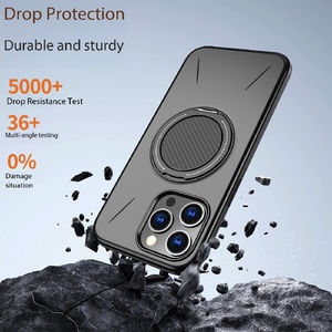 Nouvelle coque de téléphone magnétique en TPU + PC KP avec anneau support intelligent pour iPhone 11 13 15 17 Pro Max Samsung Google - Product Image 5