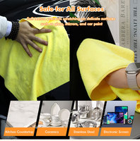 Lot de 36 Chiffons de Lavage en Microfibre 300GSM pour Voiture, Kits de Nettoyage et Polissage pour Garage, Détailing et Intérieur