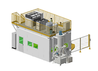 BBET Cellule de découpe robotisée entièrement fermée à jet d'eau, table rotative CNC 6 axes, pompe intensificatrice hydraulique, longue durée de vie