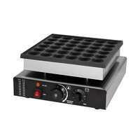 Machine à mini-crêpes hollandaises électrique automatique professionnelle en acier inoxydable, 25 empreintes, pour restaurants et usines de fabrication