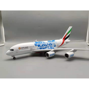 Modelo <span class=keywords><strong>de</strong></span> Avión <span class=keywords><strong>de</strong></span> Juguete a Escala 1/160, Réplica Estática <span class=keywords><strong>de</strong></span> un Avión <span class=keywords><strong>de</strong></span> la Expo Mundial <span class=keywords><strong>de</strong></span> EAU 380 - Product Image 3