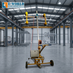 Eworld 300 kg – Ventouse manuelle en acier jaune pour verre, machine de manutention à haut niveau de sécurité, réglage horizontal, 380 V 1,5 kW - Product Image 1